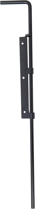 Heavy Duty Drop Rod - Adjust-A-Gate Pin Latch Drop Rod for Double Drive Gates - Black (30in. High Rod)