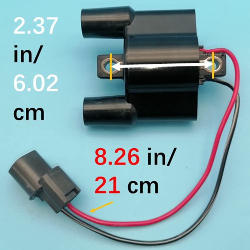 Tuzliufi Ignition Coil for Kawasaki Yamaha Outboard 2005 F60 4 Stroke F150 F50 F75 F90 63P-82310-01-00 60E-82310-00-00 F6T557 JetSki Ultra 21121-3720 21121-3722 21121-0720 21121-0742 21121-0744 Z875