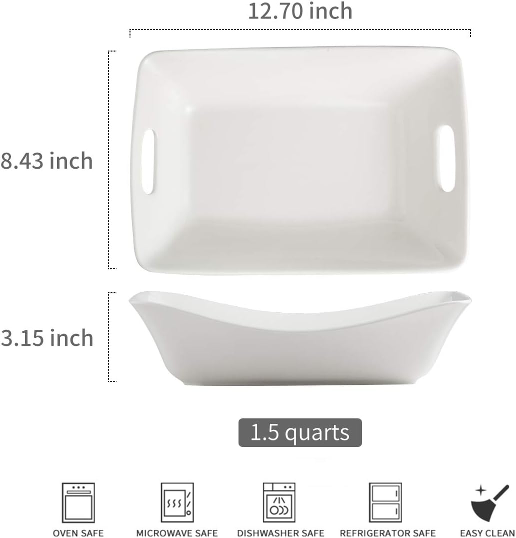 Large Serving Bowls with Handles, Serving Dishes For Entertaining