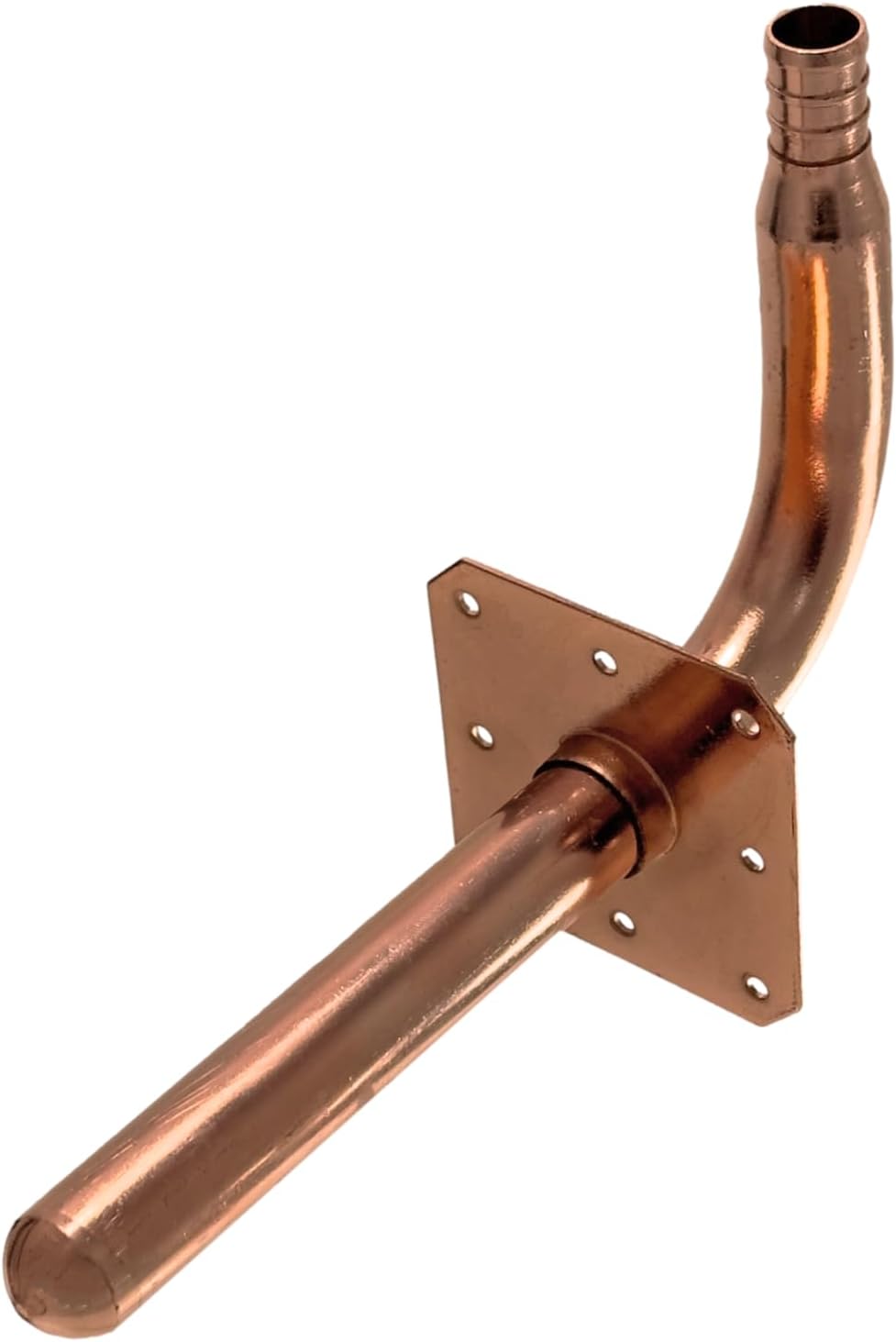 10 Pack XFITTING Copper Stub Out Elbow 1/2" Pex 3.5 x 6 in with Flange