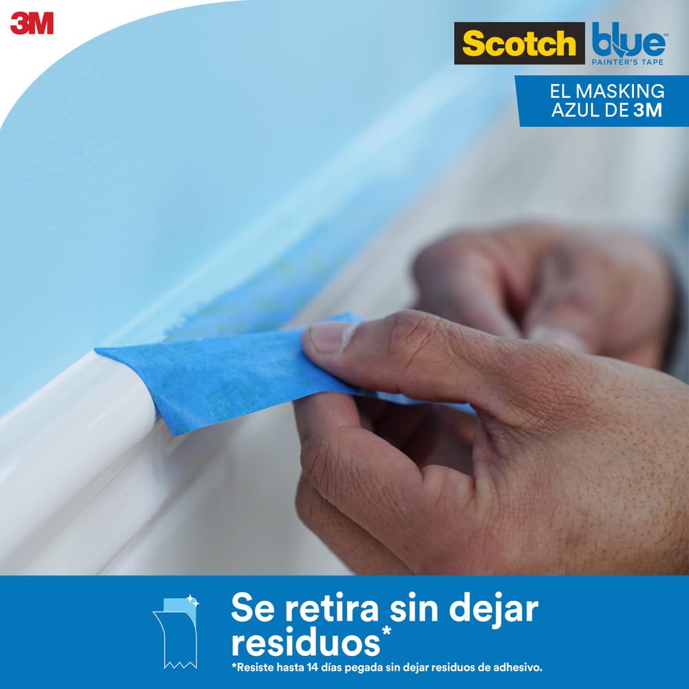 Original Multi-Surface Painters Tape, 2 Inch Wide (1.88 in. x 60 Yds), 1 Roll Blue Paint Tape Protects Surfaces &