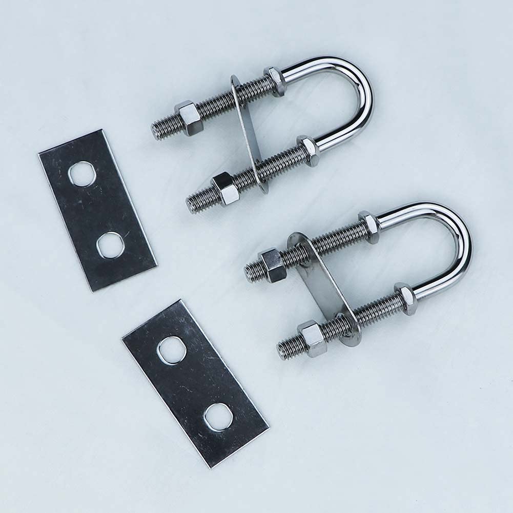 4 Inch Stainless Steel Marine Boat Stern Bow Eye Tie Down U Bolt (2PCS)