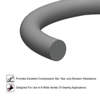 240 Neoprene O-Ring, 70A Durometer, Black (Pack of 5)