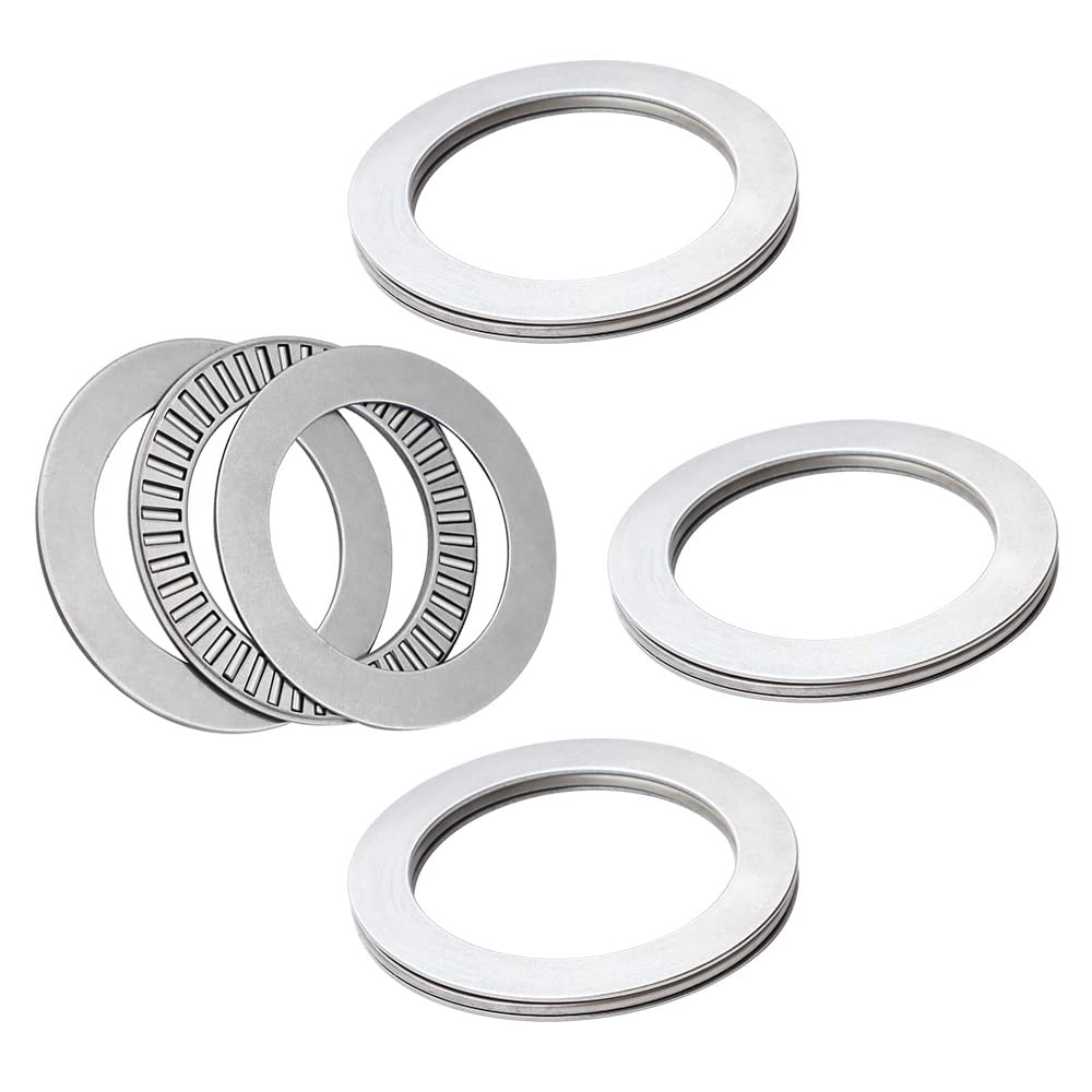 4 Sets NTA1220 +2TRA Thrust Needle Roller Bearings with Washers, 3/4" Bore, 1-1/4" OD, 5/64" Width