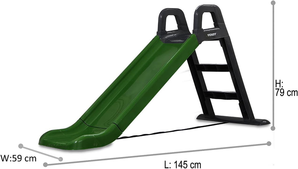 Fendt 460354 Slide Made of Robust Plastic, Slide Spout for Gentle Landings, Wide Steps and Safety Handles