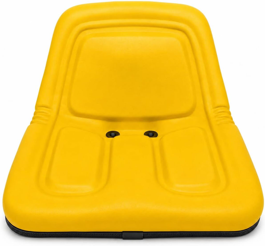 Yellow Steel-Pan Mid-Back Lawn Mower & Garden Tractor Seat