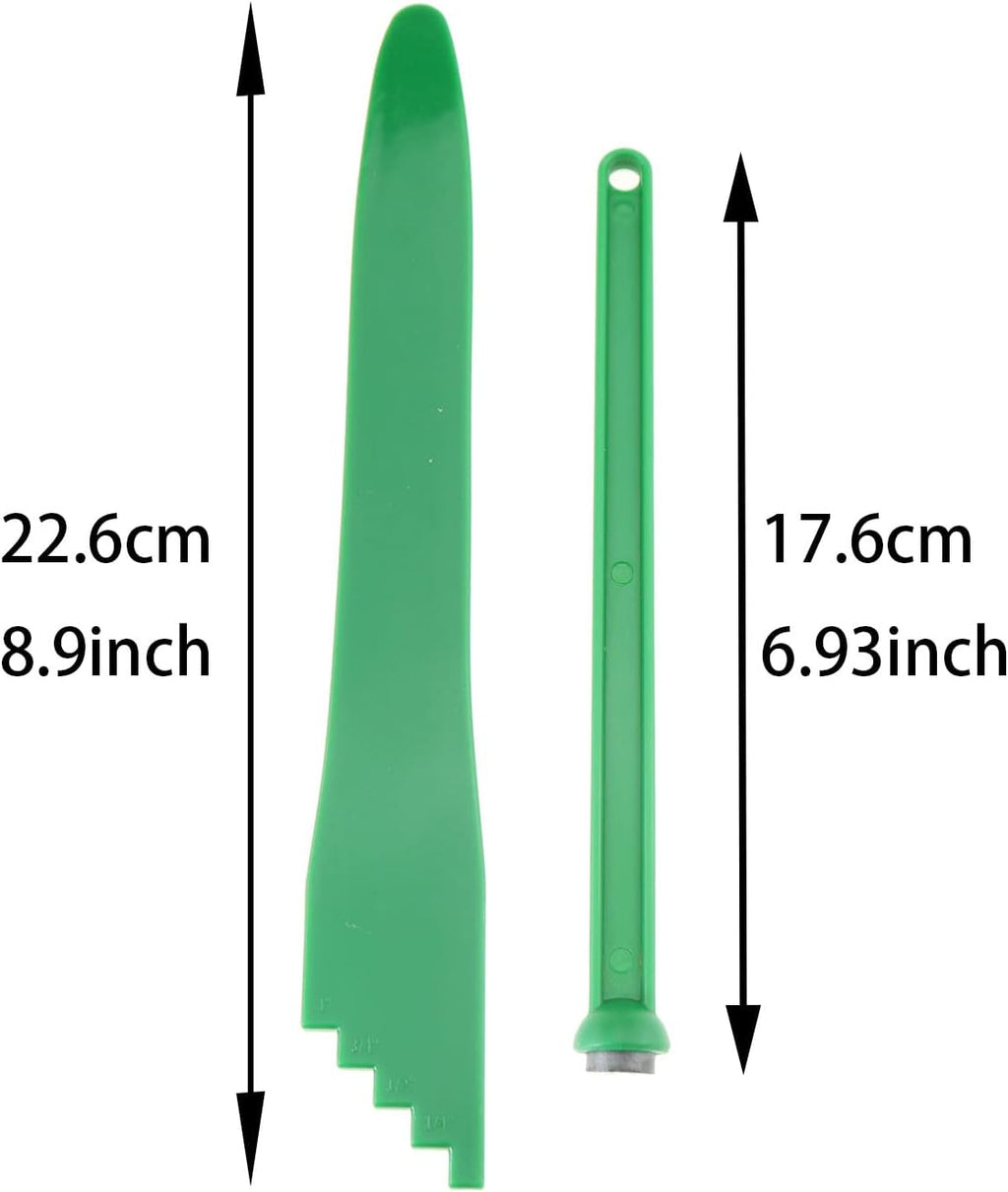 2set Canning Kit - 2PCS Canning Bubble Popper Bubble Remover and 2PCS Magnetic Jar Lid Lifters, Green, Heat Resistant