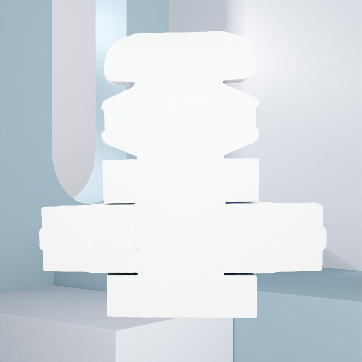 4x3x2 Inches 50 Pack White Corrugated Cardboard Shipping Boxes