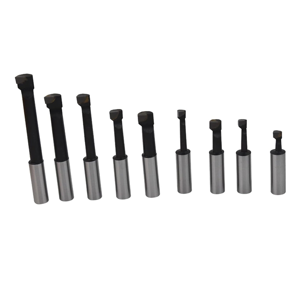 kimllier C6 9Pcs 1/2 Inch Shank Boring Bar Set, Carbide Tipped Bars