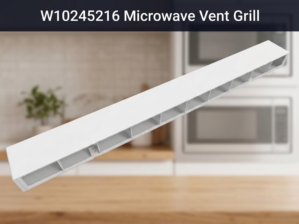 W10245216 Microwave Vent Grill Compatible with Whirlpool