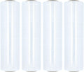 PSBM Cast Hand Plastic Stretch Wrap/Shrink Film 18" x 2000 Ft 60 GA 4 Rolls | Heavy Duty up to 800% Ultimate Stretch