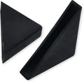 6mm(1/4inch) Black Triangle Shape Plastic Glass Corner Protector,Collision-Proof Right-Angle Plastic Corner Guard for
