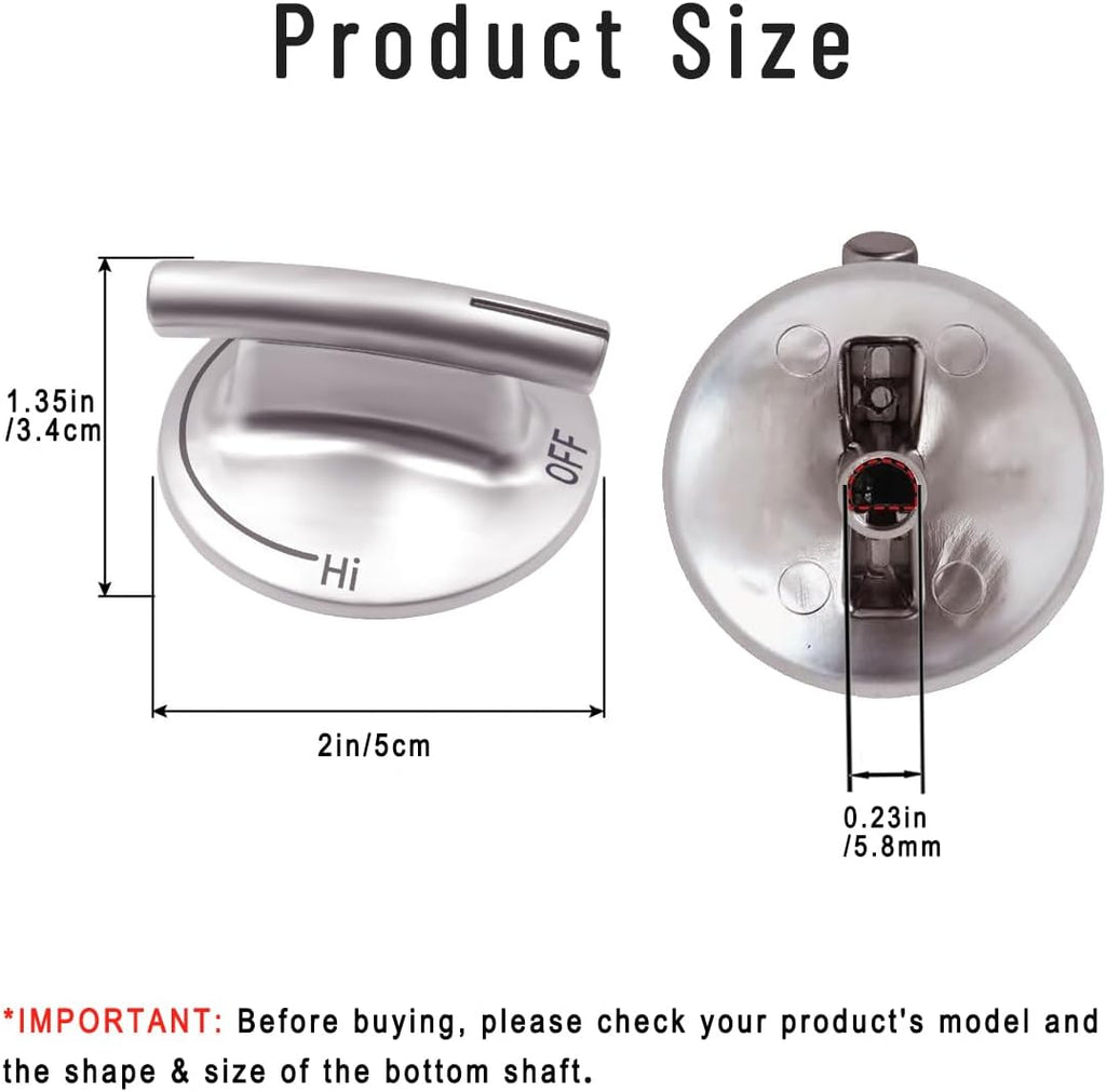 Stove Knobs for Jenn-Air, KitchenAid & Maytag Gas Cooktops for 7733P410-60