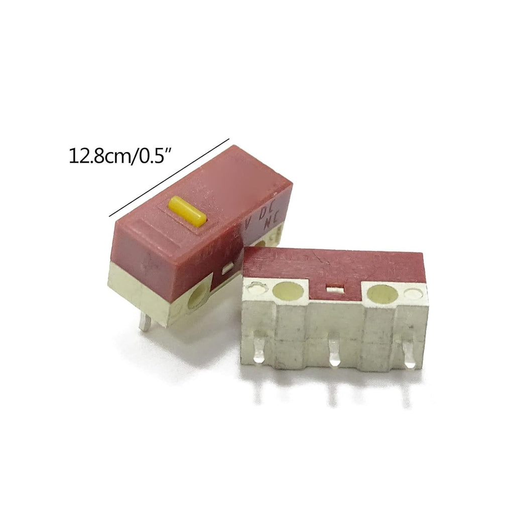 10Pcs Original Mouse Micro Switch 3Pins 30M Clicks Mice Mute Button Set Yellow Mouse Microswitch On Off Micro Switches