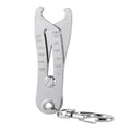 Portable Precise Thread Size Checker Keychain Quick Measure Thread Gauges Nut Bolts Thread Size Verification Tool