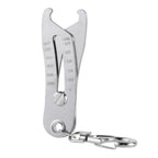 Portable Precise Thread Size Checker Keychain Quick Measure Thread Gauges Nut Bolts Thread Size Verification Tool