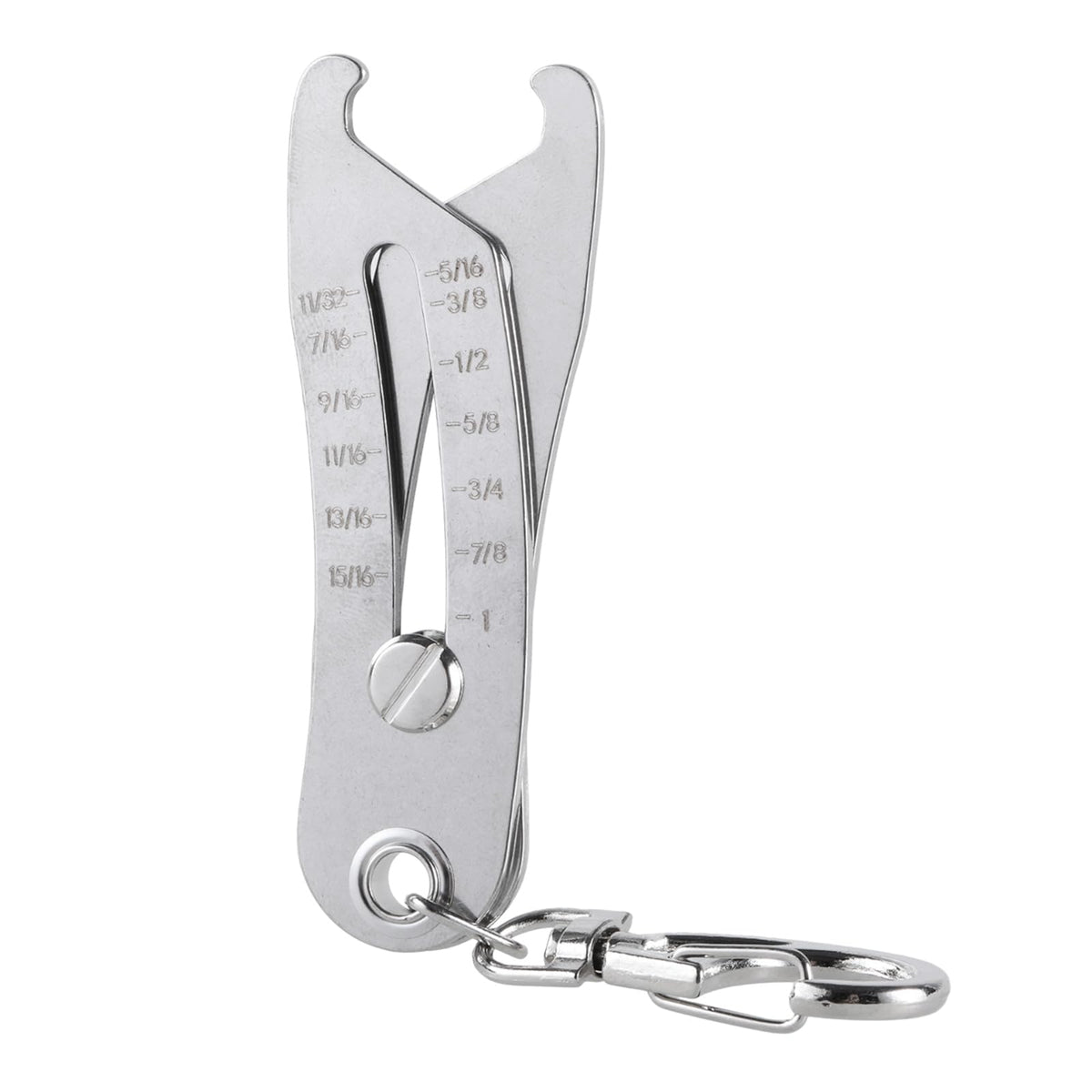 Portable Precise Thread Size Checker Keychain Quick Measure Thread Gauges Nut Bolts Thread Size Verification Tool