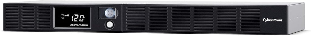OR500LCDRM1U Smart App LCD UPS Battery Backup and Surge Protector, 500VA/300W, 6 Outlets, AVR, 1U Rackmount, UL