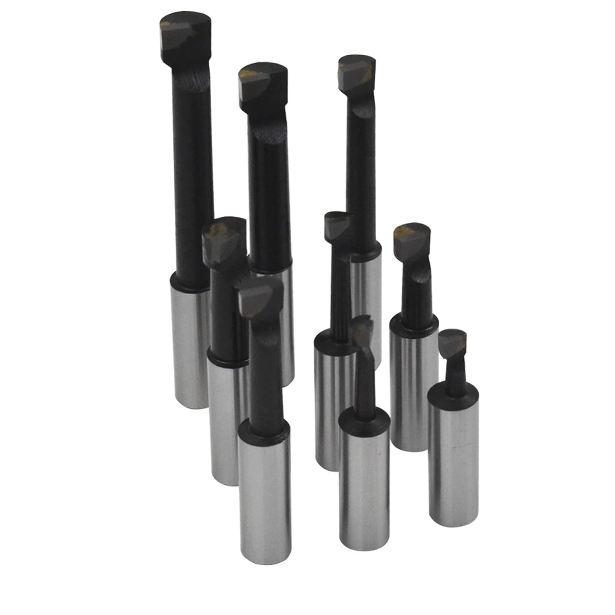 kimllier C6 9Pcs 1/2 Inch Shank Boring Bar Set, Carbide Tipped Bars