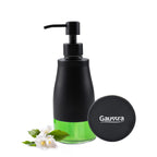 Black Soap Dispenser with Coaster and Stickers - 11 OZ / 320 ML