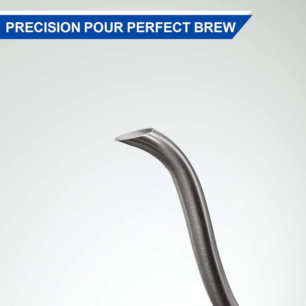 1L Digital Variable Temperature Gooseneck Electric Kettle for Coffee Brew and Tea Precise Pour Control, 6 Preset