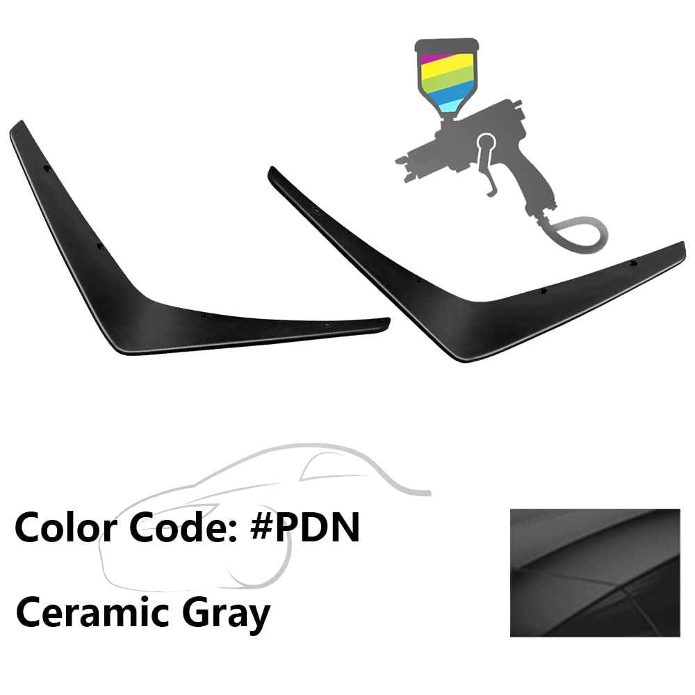 Fit 2015-2023 Dodge Charger SRT Front Bumper Canards Painted #PDN