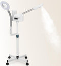 Professional Facial Steamer with 5X Magnifying Lamp, 2 in 1 Facial Steamer Upgrade PTC Heating, Esthetician Steamer