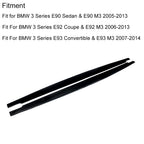MIC Side Skirts Rocker Panels Compatible with 2005-2014 E90 E92 E93 M3