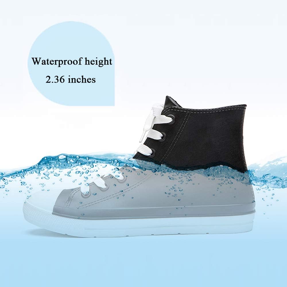 Women's Rain Boots Waterproof Rain Shoes with Lace Up Garden Shoes | high top, stain-resistant and easy to clean