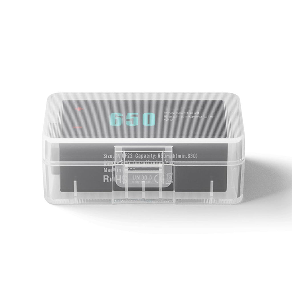 5Pcs 9V Battery Storage Case Organizer Box Holder, Transparent