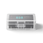 5Pcs 9V Battery Storage Case Organizer Box Holder, Transparent