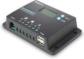 Wanderer 10A PWM Solar Charge Controller 12/24V for Solar Panels | 50V PV input, AGM/Gel/Flooded (auto), Li (manual)