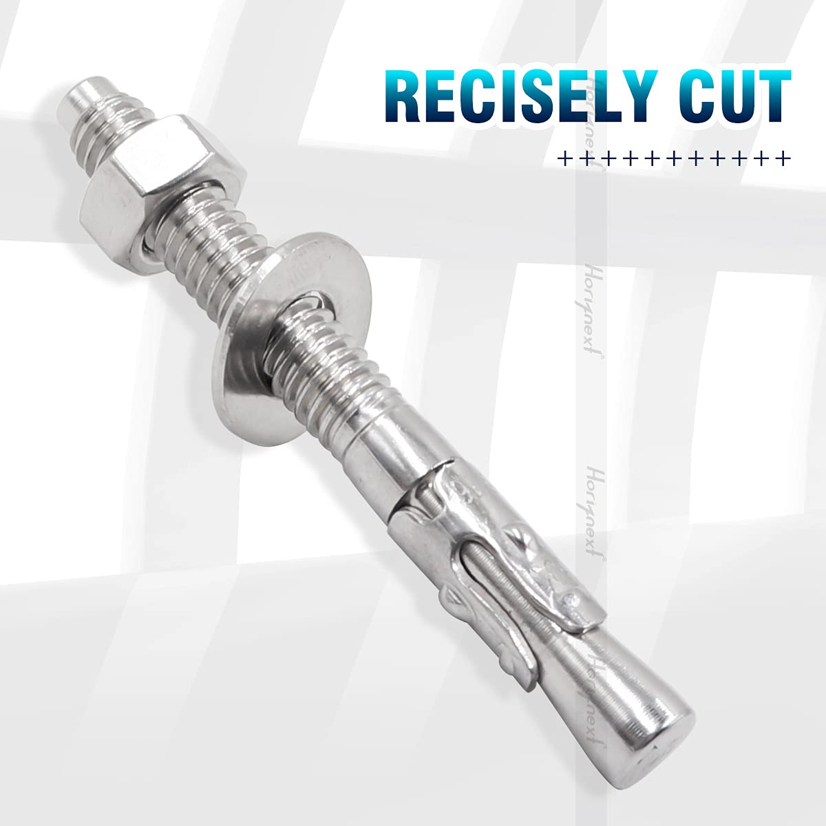 Concrete Anchors 5/16, Wedge Anchors for Concrete&Anchor Bolts | For mounting fence posts, railings,equipment bases
