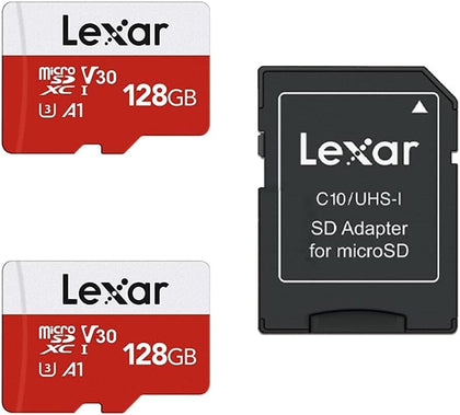 E-Series 128GB 2 PK Micro SD Card microSDXC UHS-I Flash Memory Card | 100MB/s, C10, U3, A1, V30, Full HD, 4K UHD