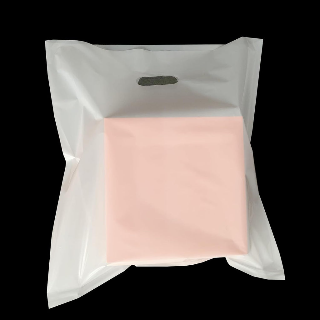 100 Pack 20" x 22"x 2 Mil Thick Extra Large White Merchandise Bags with Die Cut Handles