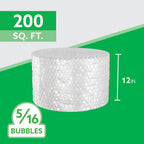 UPSable Bubble Roll, Medium Bubble 5/16", 12 in x 200 FT