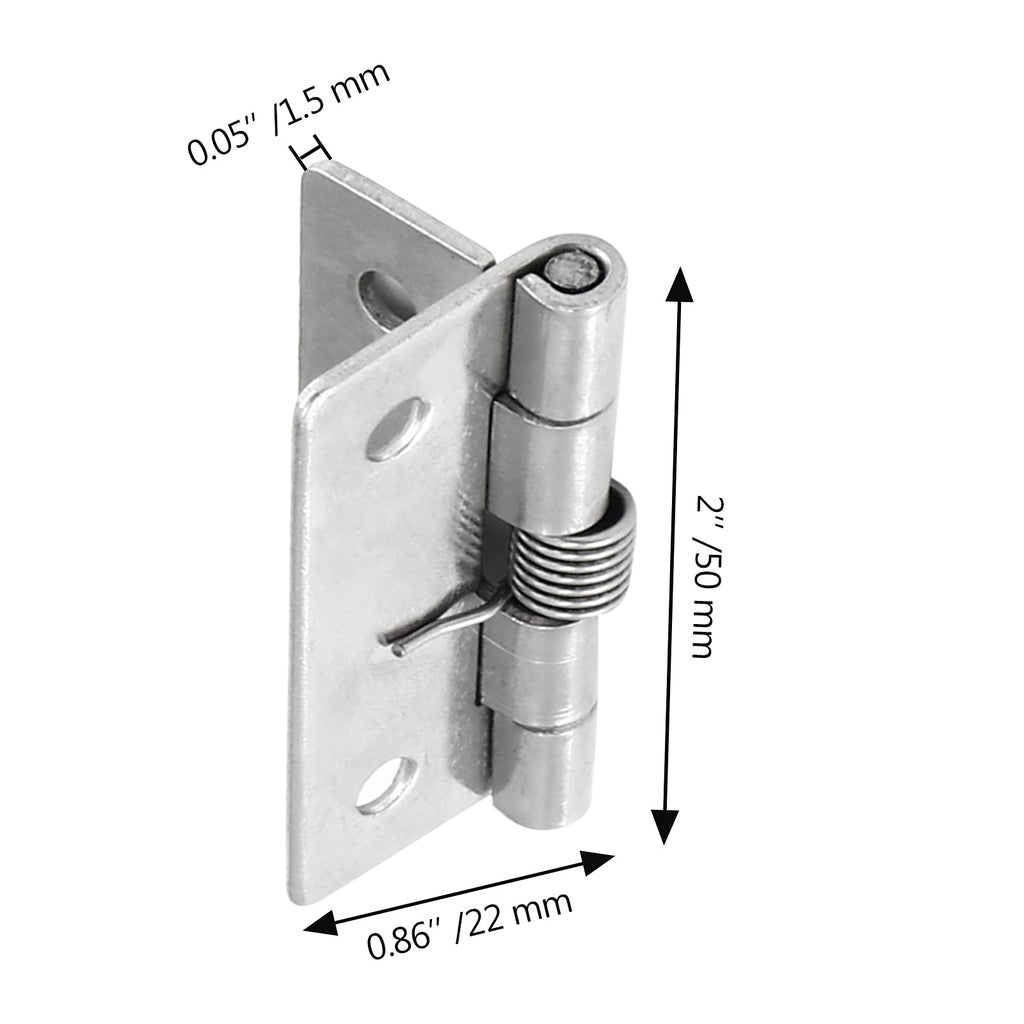 Spring Loaded Hinges, 2 Inch, 4 Pcs