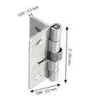 Spring Loaded Hinges, 2 Inch, 4 Pcs