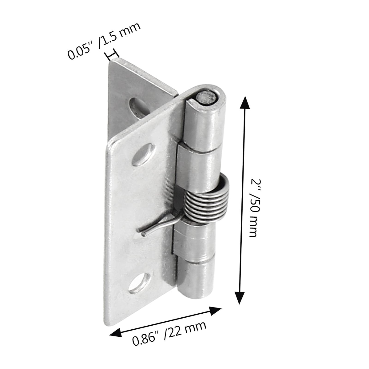 Spring Loaded Hinges, 2 Inch, 4 Pcs