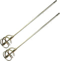 Pair of SDS Spiral Mixing Paddle Paint and Mud Mixer Mixer Whisk for Drill in 1 to 5 gallon buckets Fits all Standard