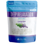 Deep Relaxation Bath Salt 32 oz Epsom Salt Pure Lavender Essential Oil