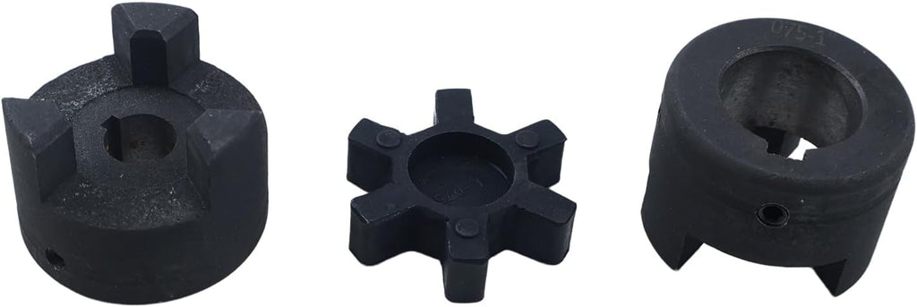 1/2 to 1 L075 Flexible 3-Piece L-Jaw Coupling Coupler for Log Splitters
