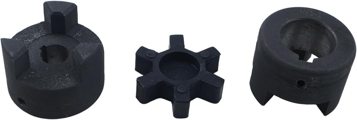 1/2 to 1 L075 Flexible 3-Piece L-Jaw Coupling Coupler for Log Splitters