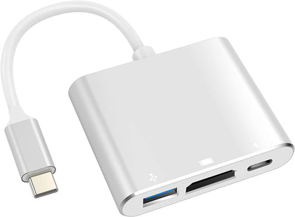 USB C to HDTV Adapter USB Type C Adapter Multiport AV Converter with 4K HDTV Output C Port & 3.0 Fasting Charging