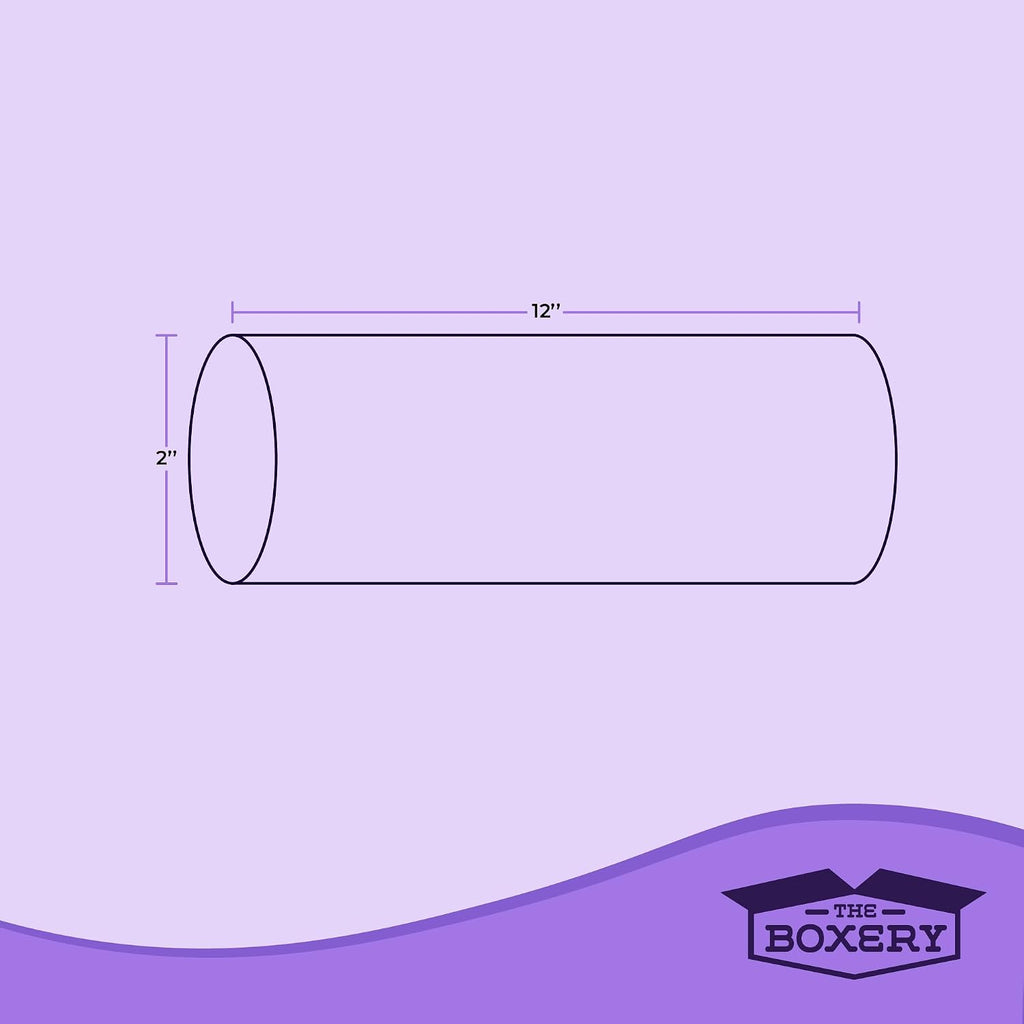 Brown/Kraft Shipping, Storage, Posters, Arts, Crafts, Documents, Mailing Tubes 2 inch x 12 inch - 50 PACK, Made in