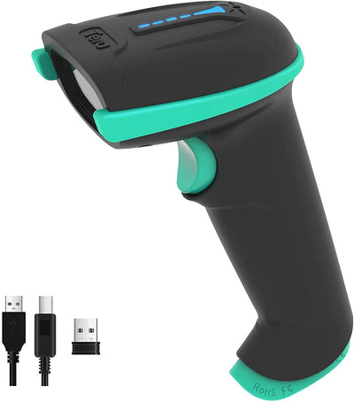 Barcode Scanner with Battery Indicator: 1D Wireless, 5100 Blue