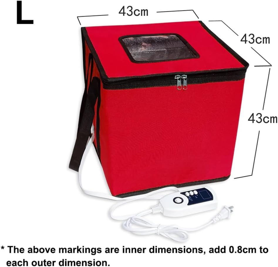 Dough Proofer Box with Heater, Folding Fermentation Bag, Reusable Sour Dough Starter Jar - Bread Making Tools Kit for