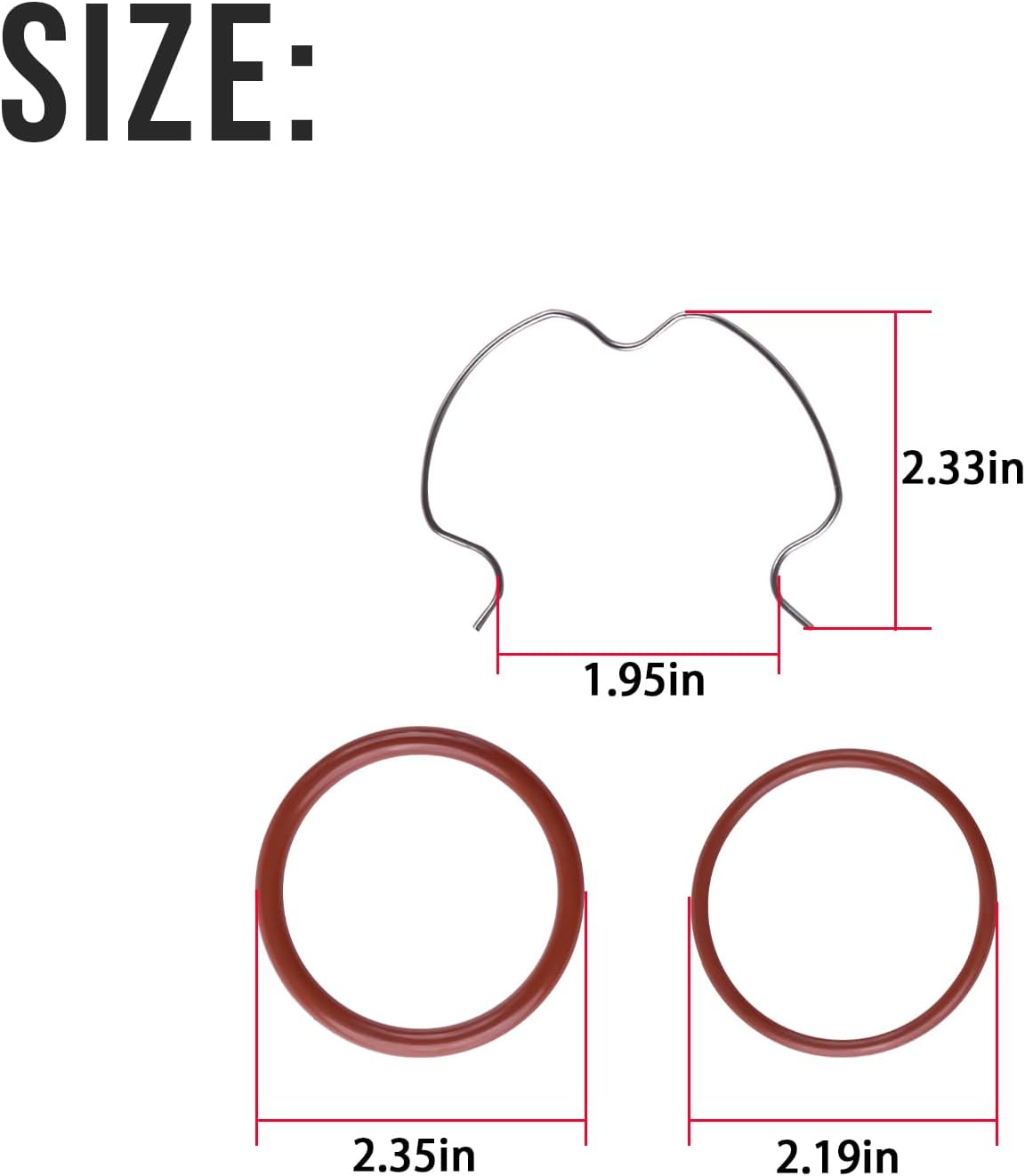 500-315 Lower Radiator Hose Clip & Seal Kit Compatible with 2006 2007 2008 2009 2010 2012 2013 2014 2015 2016 Duramax