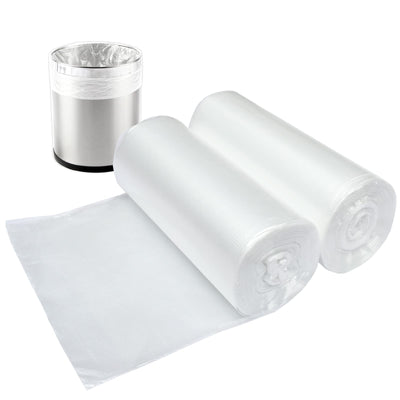3 Gallon Small Clear Bathroom Trash Bags, 100 Counts