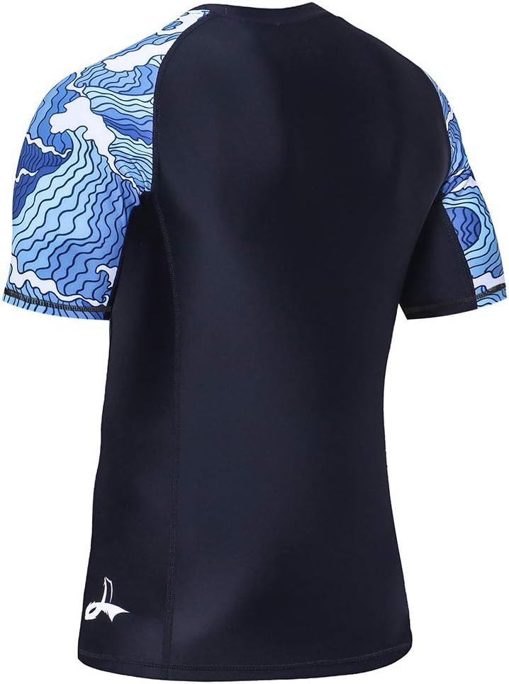 Men's Long Sleeve UPF 50+ Baselayer Skins Performance Fit Compression Rash Guard-CLY02D